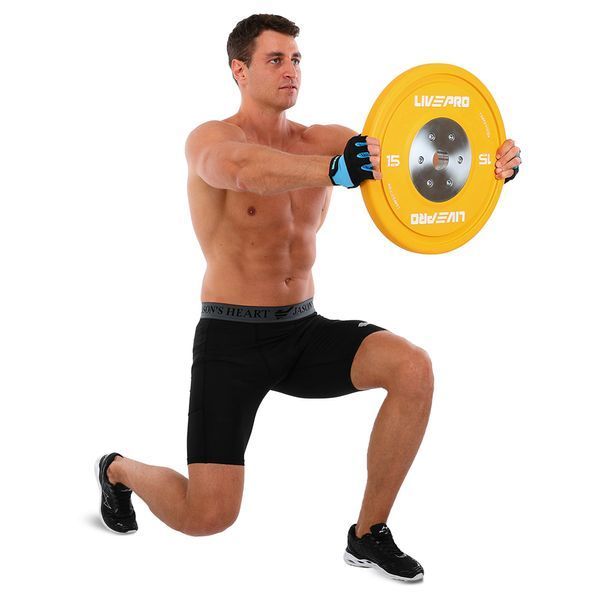 Бамперные диски резиновые Bumper Plates LiveUp LP8335-15 o50.5мм 15кг желтый LP8335-15 фото