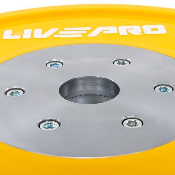 Бамперные диски резиновые Bumper Plates LiveUp LP8335-15 o50.5мм 15кг желтый LP8335-15 фото