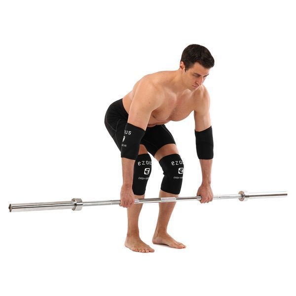 Наколенники для приседа и пауэрлфтинга 2штуки SQUAT KNEECAP EZOUS A-02 S-XL черный XL A-02 фото
