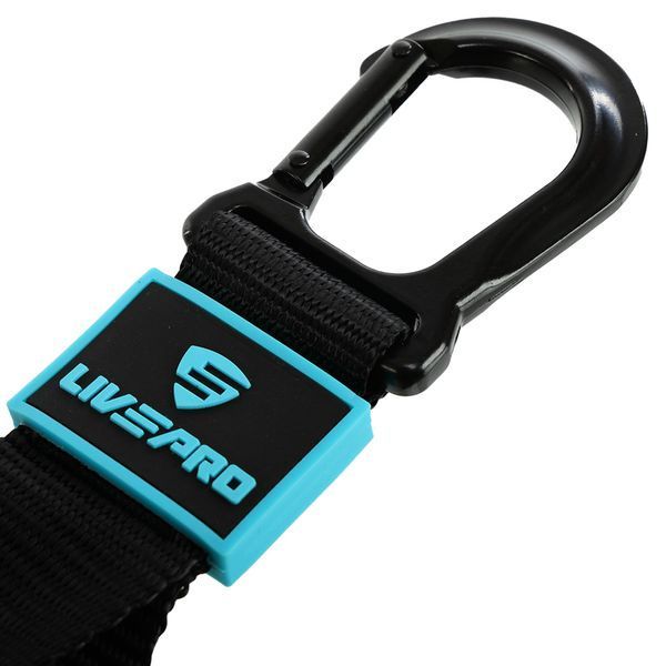 Ручки с карабинами для эспандеров резинок и тренажеров FIT HOOK HANDLES LiveUp LP8706 2шт черный LP8706 фото