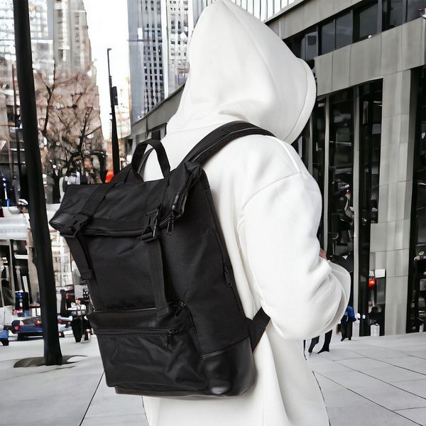 Рюкзак RollTop для ноутбука чоловічий і жіночий міський для подорожей Роллтоп ws27574 фото