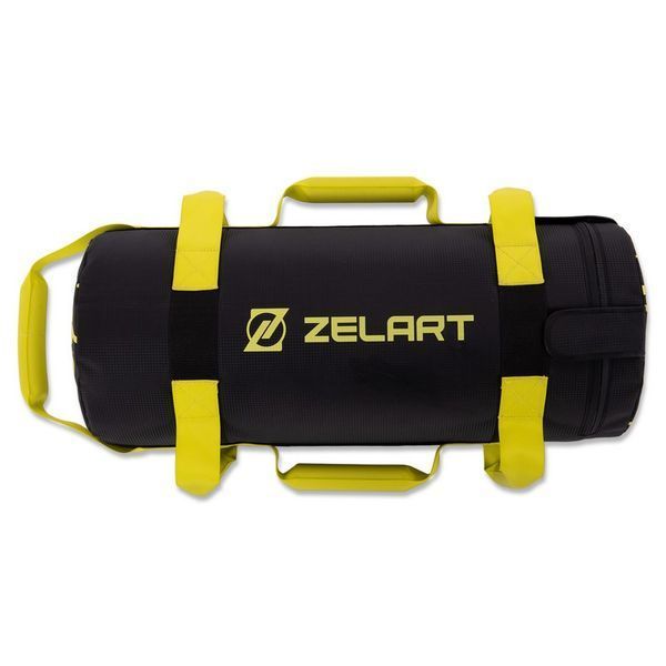 Мешок утяжелитель для функционального тренинга Power Bag Zelart TA-7825-5 5кг черный-желтый TA-7825-5 фото