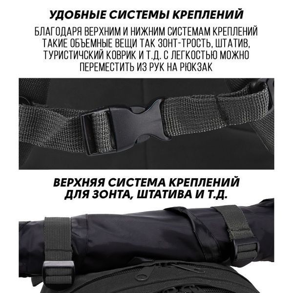 Рюкзак Тактический на 40л штурмовой туристический с системой MOLLE Черный большой ws69791 фото