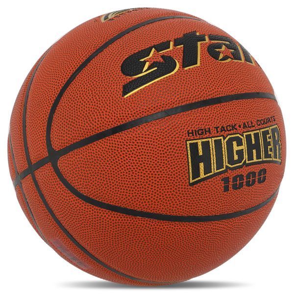 Мяч баскетбольный STAR HIGHER 1000 BB4647 размер 7 оранжевый BB4647 фото