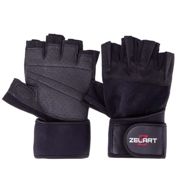 Перчатки для фитнеса и тяжелой атлетики Zelart SB-161099 S-XXL черный S SB-161099 фото