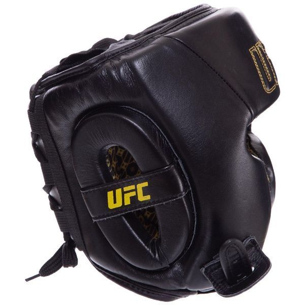 Шлем боксерский в мексиканском стиле кожаный UFC PRO Prem Lace Up UHK-75056 L-XL черный UHK-75056 фото