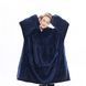 Плед толстовка с капюшоном и рукавами Huggle Hoodie оверсайз. Цвет: синий ws96134 фото 3