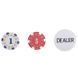 Набор для покера в кейсе из экокожи Poker game set SP-Sport PK100L 100 фишек PK100L фото 3