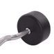 Штанга нерозбірна з фіксованою вагою вигнута гумова Zelart Rubber Coated Barbell TA-2687-40 довжина-95см 40кг чорний TA-2687-40 фото 4