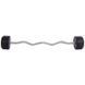 Штанга нерозбірна з фіксованою вагою вигнута гумова Zelart Rubber Coated Barbell TA-2687-40 довжина-95см 40кг чорний TA-2687-40 фото 2