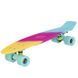 Пенни борд Penny Board круизер пластиковый 22' FISH COLOR SK-402-10 желтый-малиновый-мятный SK-402-10 фото 2