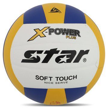 Мяч волейбольный STAR X-POWER PLUS VB5055C-33 №5 PU белый-желтый-синий VB5055C-33 фото