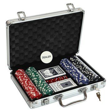 Набор для покера в алюминиевом кейсе Poker game set SP-Sport IG-2056 200 фишек IG-2056 фото