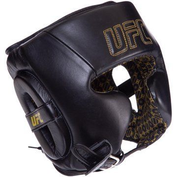 Шлем боксерский в мексиканском стиле кожаный UFC PRO Prem Lace Up UHK-75054 S-M черный UHK-75054 фото