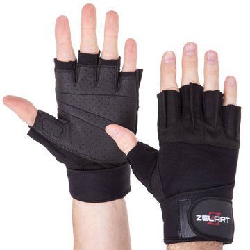 Перчатки для фитнеса и тяжелой атлетики Zelart SB-161099 S-XXL черный M SB-161099 фото