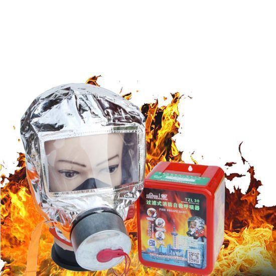 Маска противогаз из алюминиевой фольги, панорамный противогаз Fire mask защита головы от радиации ws75493 фото