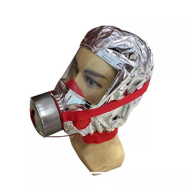 Маска противогаз из алюминиевой фольги, панорамный противогаз Fire mask защита головы от радиации ws75493 фото