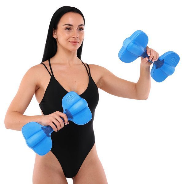 Гантели для аквафитнеса и аквааэробики аква-гантели Aqua Dumbbells MadWave Aquaaerobics Pair M082503 2шт M082503 фото