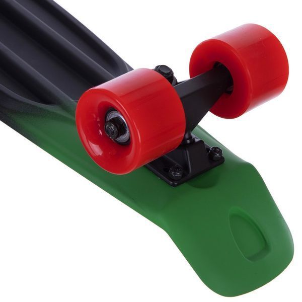 Пенни борд Penny Board круизер пластиковый 22' FISH COLOR SK-402-12 красный-черный-зеленый SK-402-12 фото