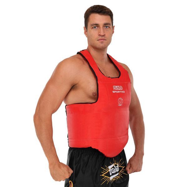 Жилет защитный для тайского бокса и кикбоксинга SPORTKO ЗГ1 SP-4708 S-XL цвета в ассортименте L (48-50) SP-4708 фото
