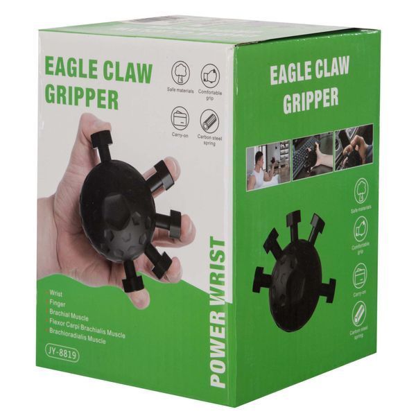 Еспандер кистьовий тренажер для пальців Кіготь Орла Eagle claw POWER WRIST JY-8819 1шт чорний JY-8819 фото