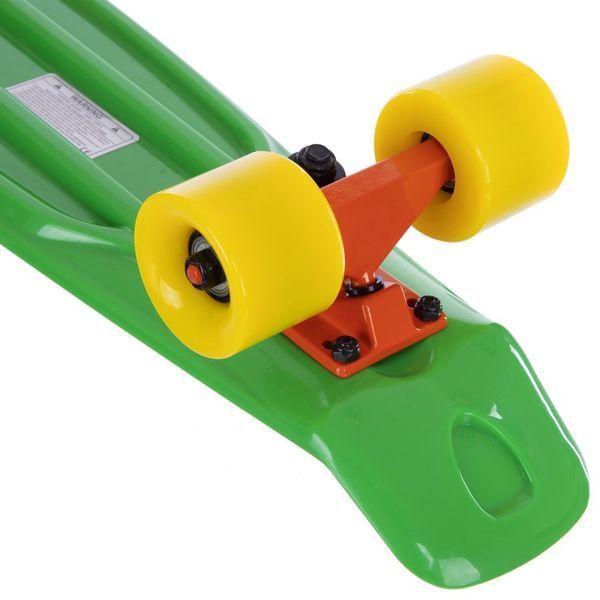 Пенни борд Penny Board круизер пластиковый 22' FISH SK-401-15 зеленый-оранжевый-желтый SK-401-15 фото