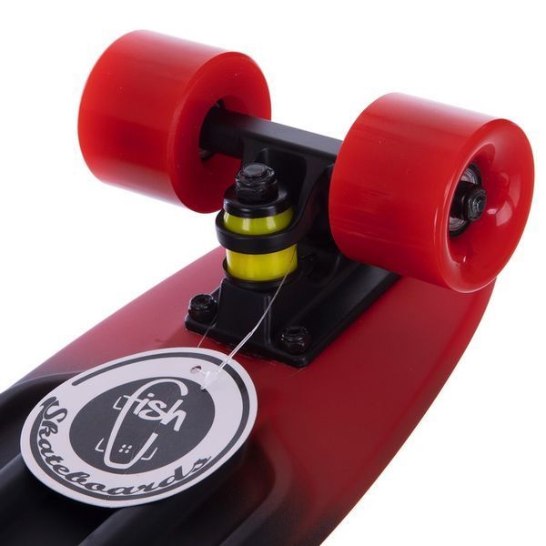 Пенни борд Penny Board круизер пластиковый 22' FISH COLOR SK-402-12 красный-черный-зеленый SK-402-12 фото