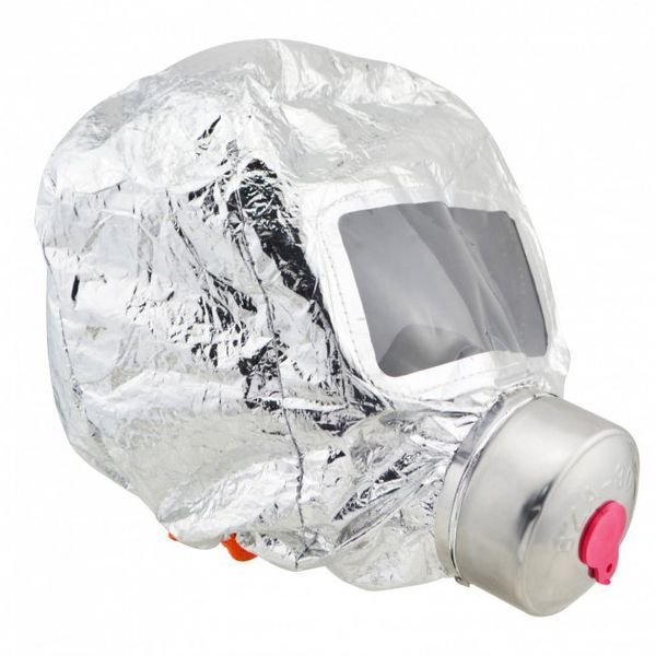 Маска противогаз из алюминиевой фольги, панорамный противогаз Fire mask защита головы от радиации ws75493 фото