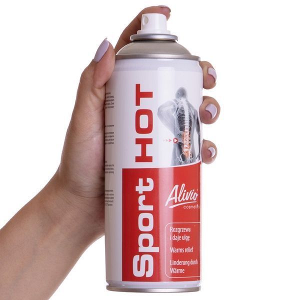 Разогревающий мышцы спрей с согревающим эффектом SPORT HOT Alivio AC-006 400мл AC-006 фото