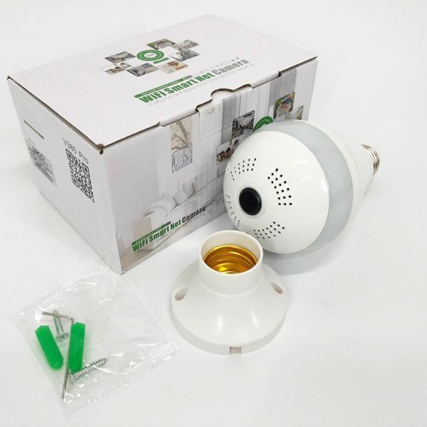 Камера видеонаблюдения лампочка SMART+DVR WI-FI H302 CAD-B13, Панорамная камера видеонаблюдения ws24781 фото