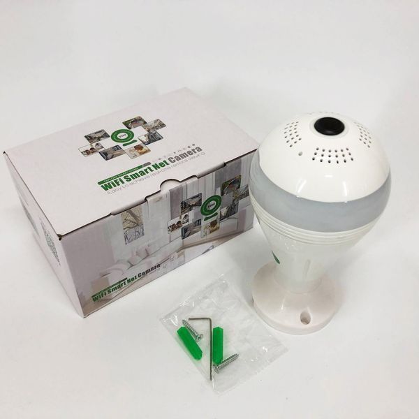 Камера видеонаблюдения лампочка SMART+DVR WI-FI H302 CAD-B13, Панорамная камера видеонаблюдения ws24781 фото
