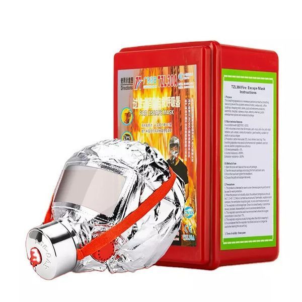 Маска противогаз из алюминиевой фольги, панорамный противогаз Fire mask защита головы от радиации ws75493 фото