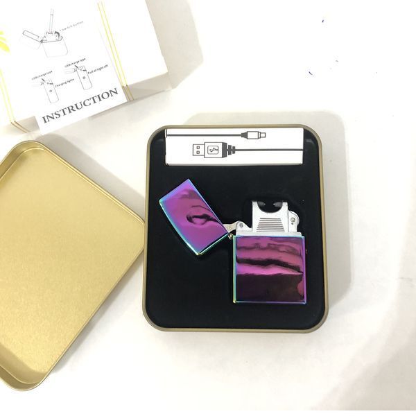 Зажигалка импульсная NB USB-215. Цвет: фиолетовый ws53661 фото