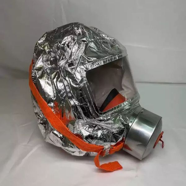 Маска противогаз из алюминиевой фольги, панорамный противогаз Fire mask защита головы от радиации ws75493 фото