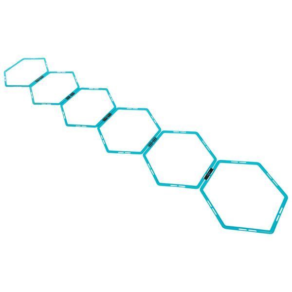 Сетка для развития координации гексагональная скоростная лестница 6 штук LiveUp LP8612 6шт синий LP8612 фото
