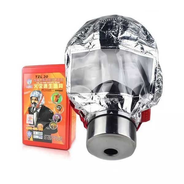 Маска противогаз из алюминиевой фольги, панорамный противогаз Fire mask защита головы от радиации ws75493 фото