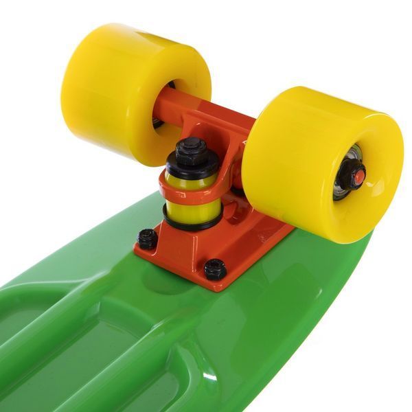 Пенни борд Penny Board круизер пластиковый 22' FISH SK-401-15 зеленый-оранжевый-желтый SK-401-15 фото