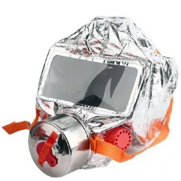 Маска противогаз из алюминиевой фольги, панорамный противогаз Fire mask защита головы от радиации ws75493 фото