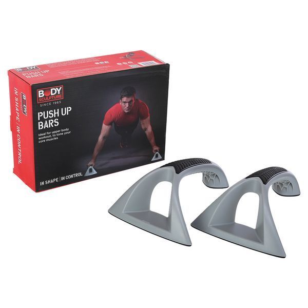 Упоры для отжиманий 2штуки BODY SCULPTURE SXBB-634-B PUSH-UP BAR черный-серый SXBB-634-B фото