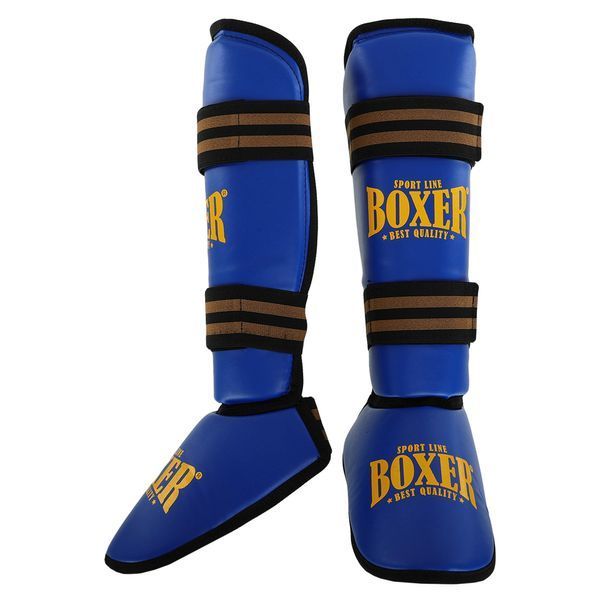 Защита голени и стопы Муай Тай, ММА, Кикбоксинг искусственная кожа BOXER NEW 2004-4-N M-XL цвета в ассортименте XL 2004-4-N фото