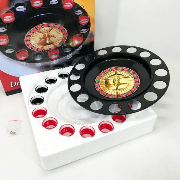 Алкогольная рулетка с рюмками игровой набор "Пьяная рулетка" 16 рюмок, Игра для развлечения на вечеринке ws92543 фото
