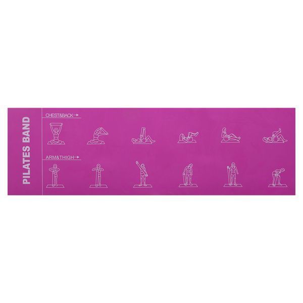 Лента-эспандер эластичная для фитнеса и йоги с ручками SP-Sport Pilates Band 8038 цвета в ассортименте 8038 фото