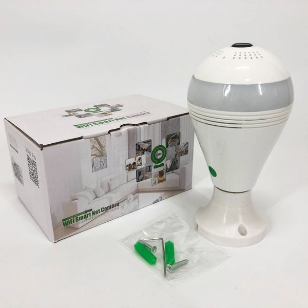 Камера видеонаблюдения лампочка SMART+DVR WI-FI H302 CAD-B13, Панорамная камера видеонаблюдения ws24781 фото