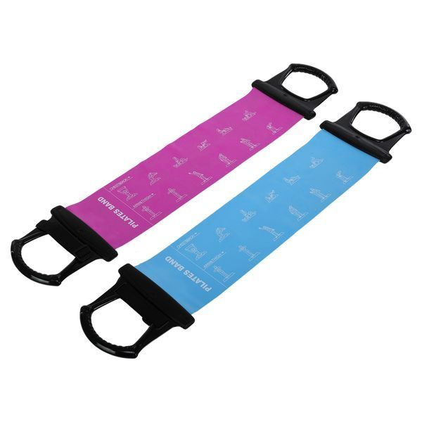 Лента-эспандер эластичная для фитнеса и йоги с ручками SP-Sport Pilates Band 8038 цвета в ассортименте 8038 фото