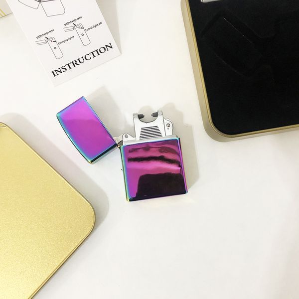 Зажигалка импульсная NB USB-215. Цвет: фиолетовый ws53661 фото