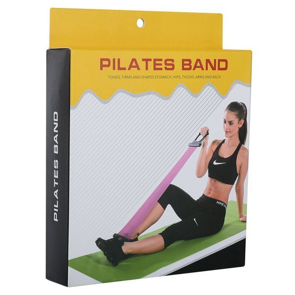 Лента-эспандер эластичная для фитнеса и йоги с ручками SP-Sport Pilates Band 8038 цвета в ассортименте 8038 фото