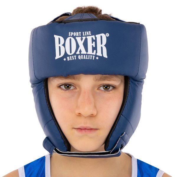 Шлем боксерский открытый искусственная кожа BOXER 2028-N M-L цвета в ассортименте M 2028-N фото