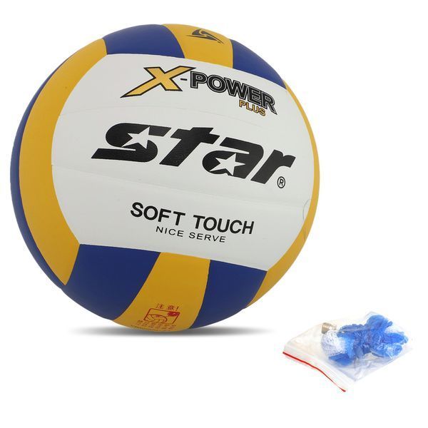 Мяч волейбольный STAR X-POWER PLUS VB5055C-33 №5 PU белый-желтый-синий VB5055C-33 фото