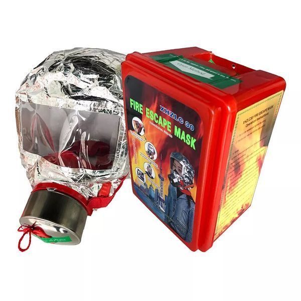 Маска противогаз из алюминиевой фольги, панорамный противогаз Fire mask защита головы от радиации ws75493 фото