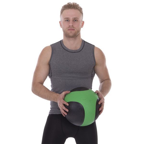 Медбол мяч медицинский Medicine Ball Zelart FI-2824-7 7кг черный FI-2824-7 фото